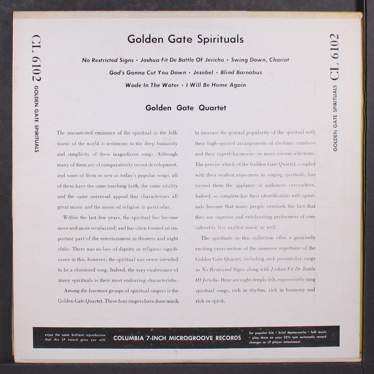 golden gate spirituals by GOLDEN GATE QUARTET