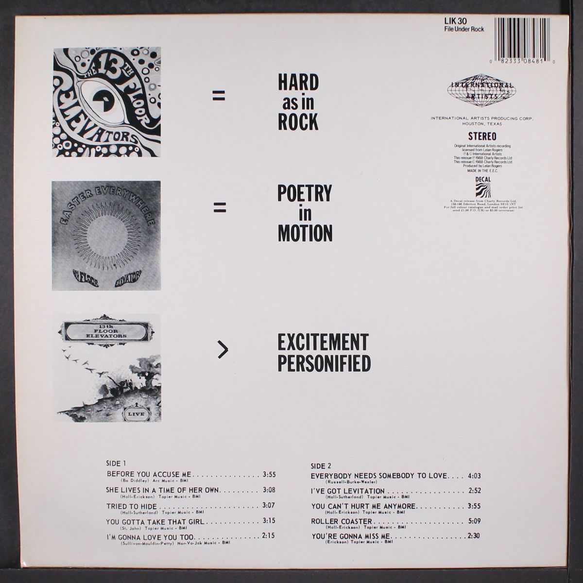 live by THIRTEENTH FLOOR ELEVATORS