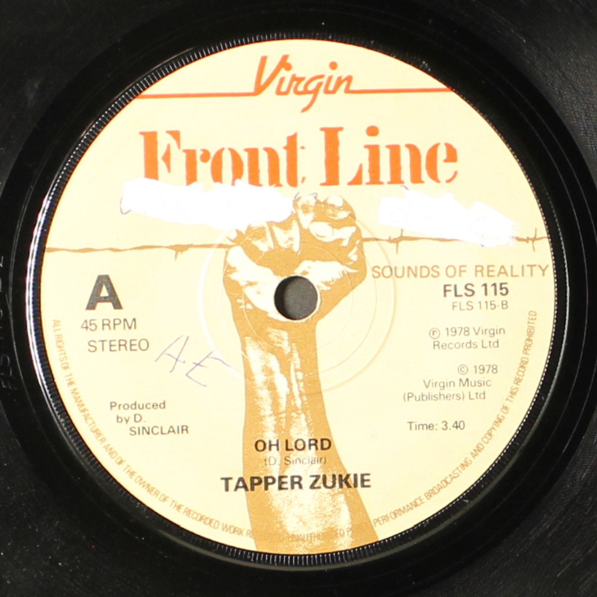 first street rock / oh lord by TAPPER ZUKIE