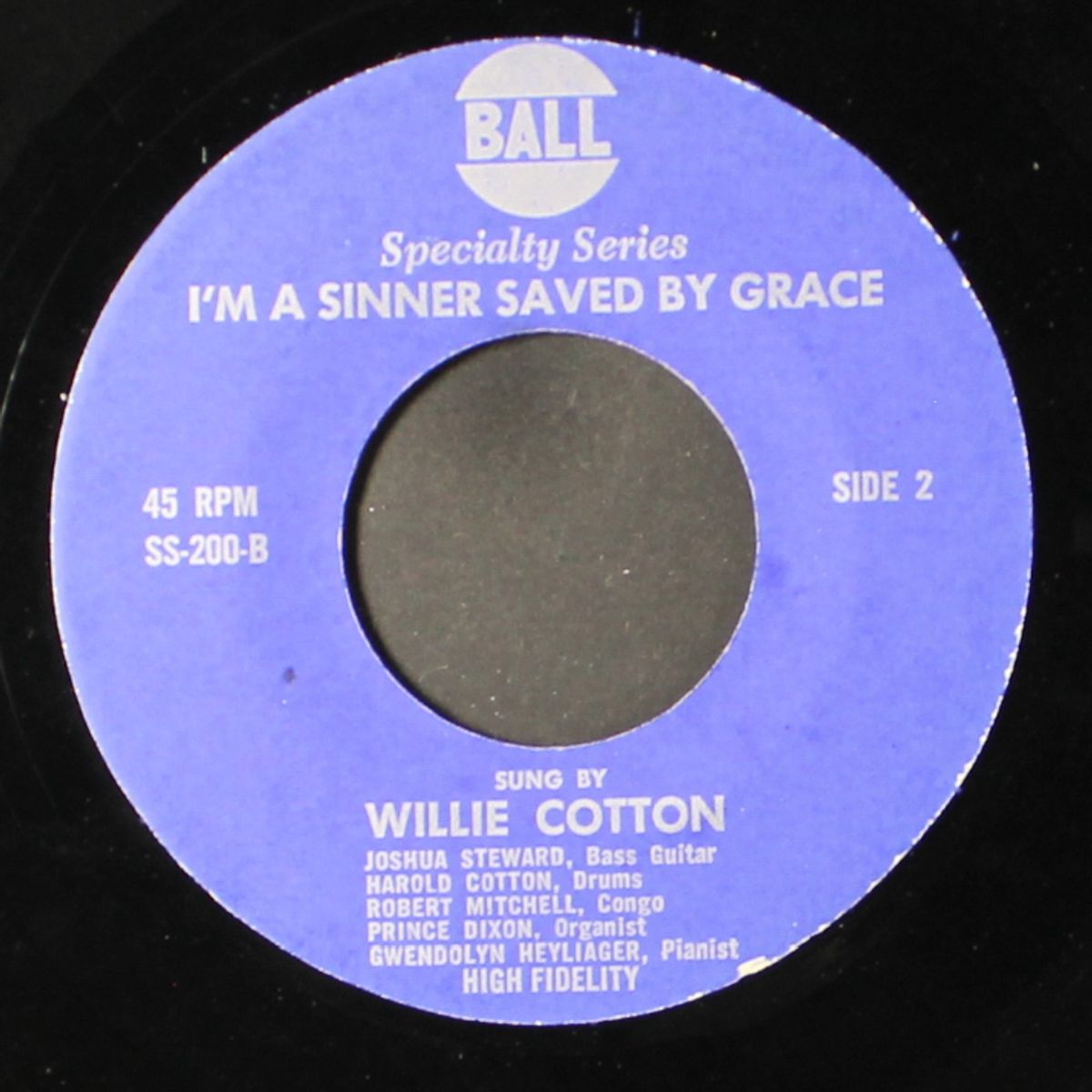 i'm a sinner saved by grace / stop now by WILLIE COTTON
