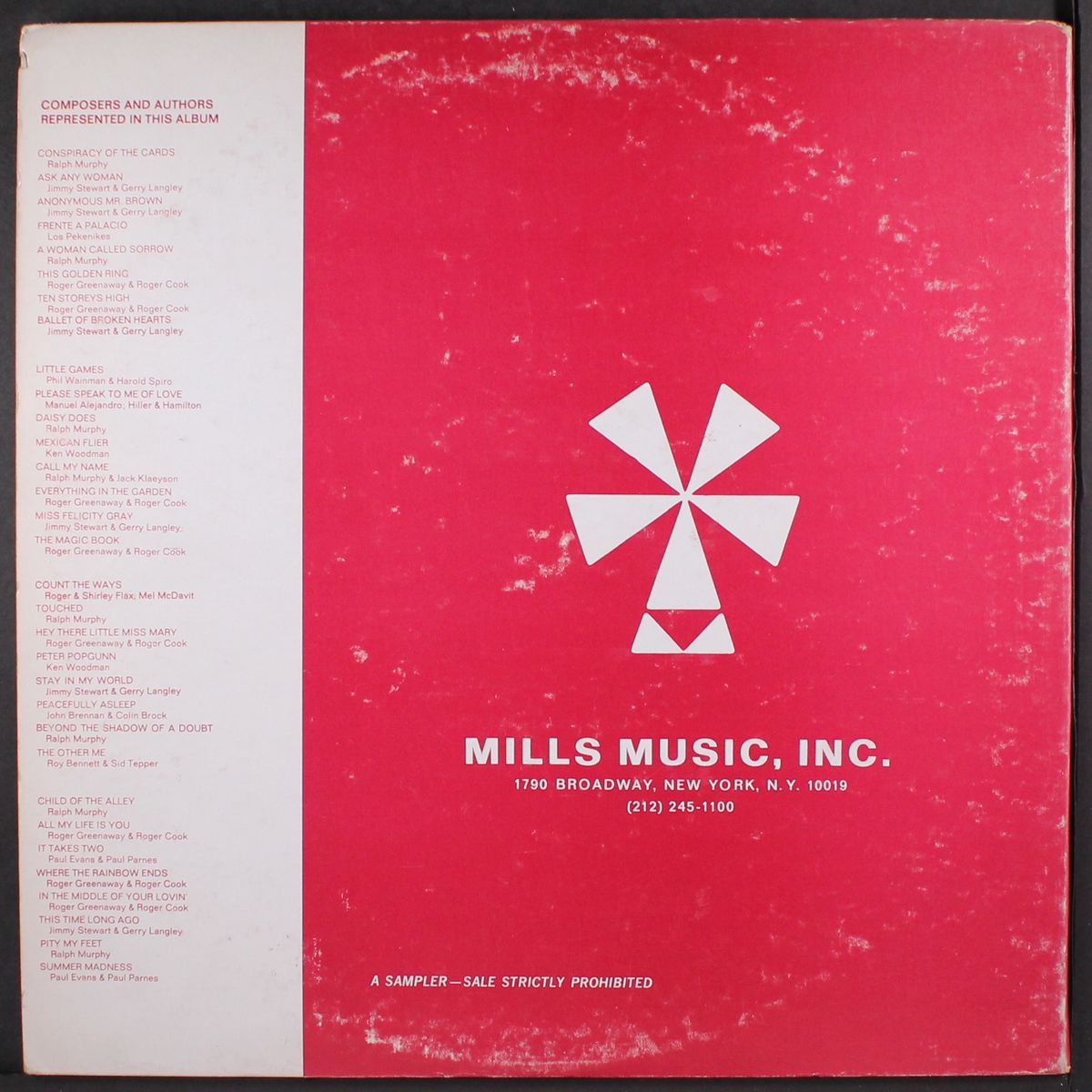 where it's at mills sampler by VARIOUS