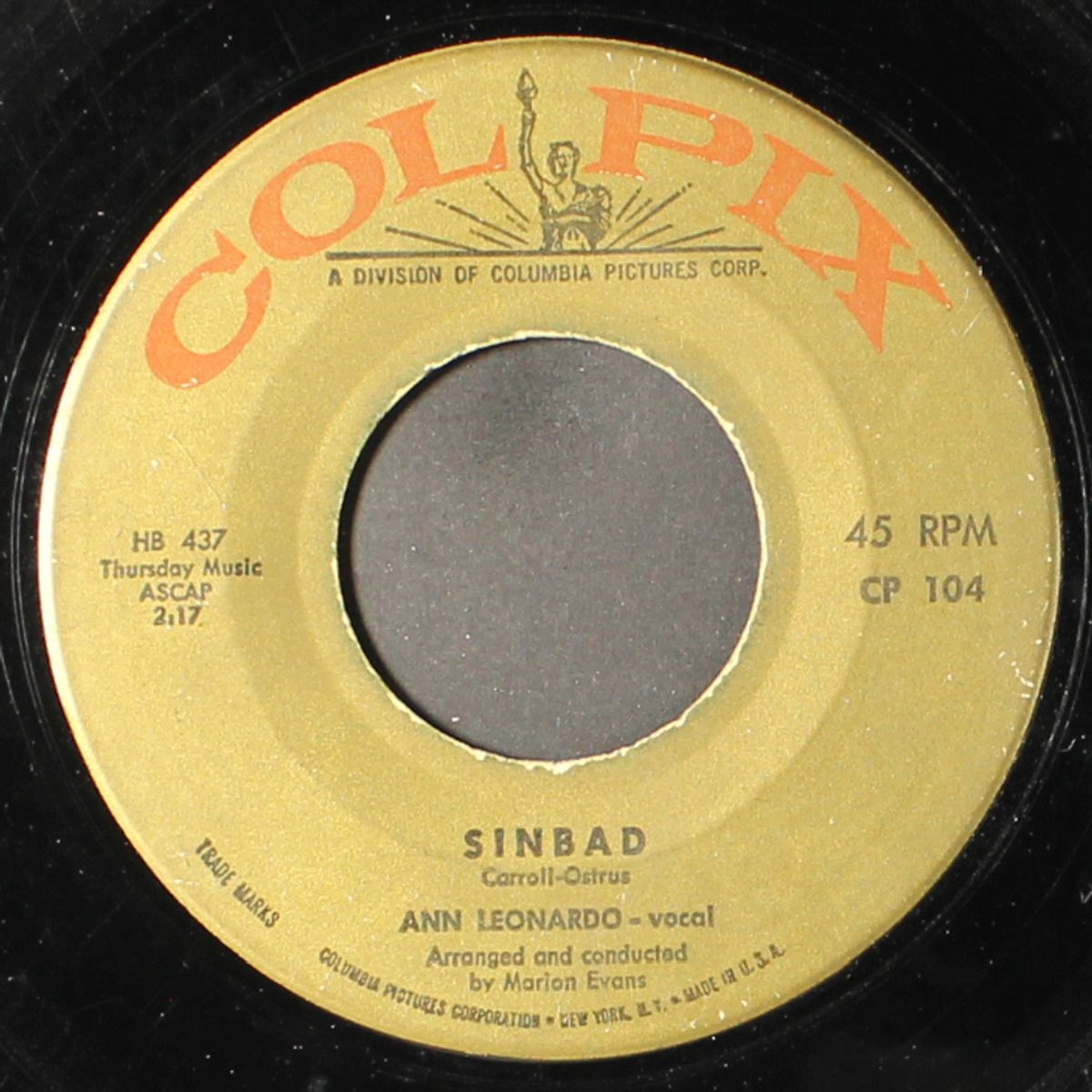 sinbad / cha-cha by ANN LEONARDO