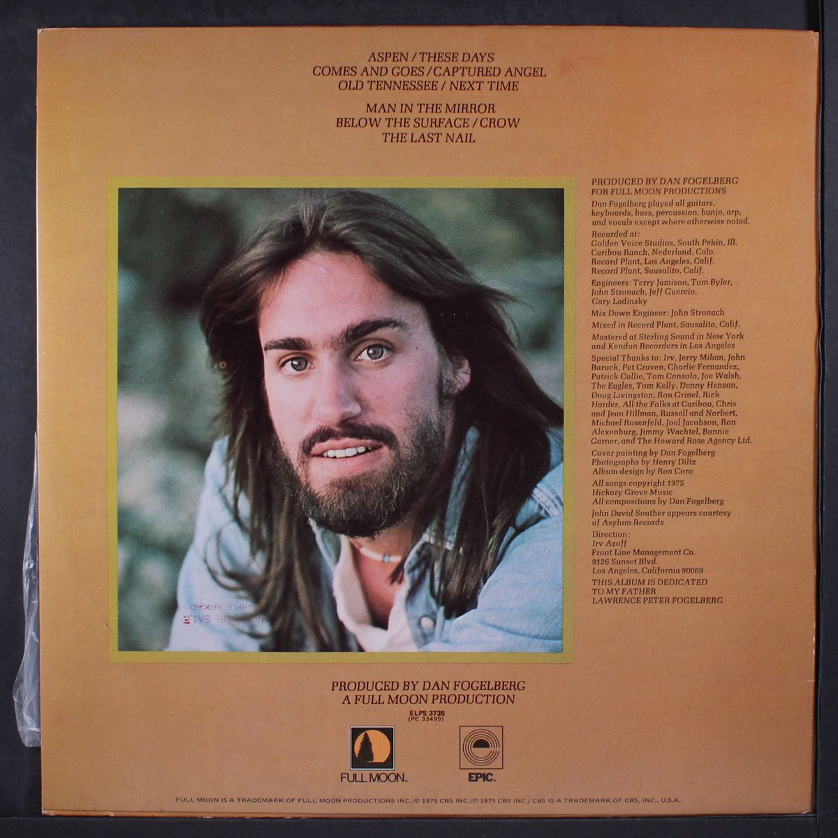 captured angel by DAN FOGELBERG