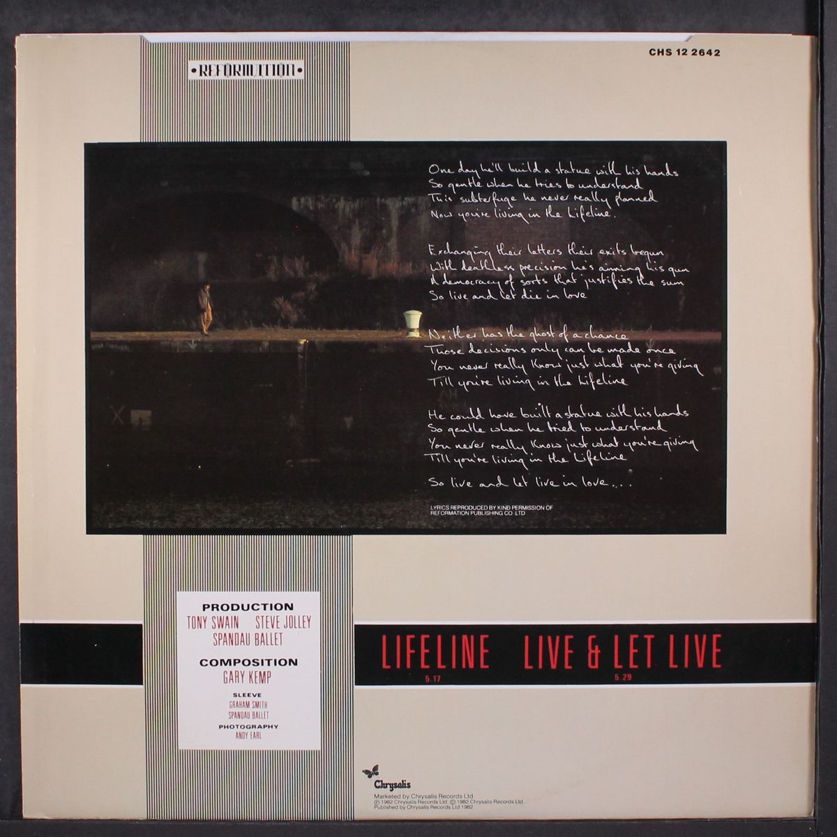 lifeline / live and let live by SPANDAU BALLET