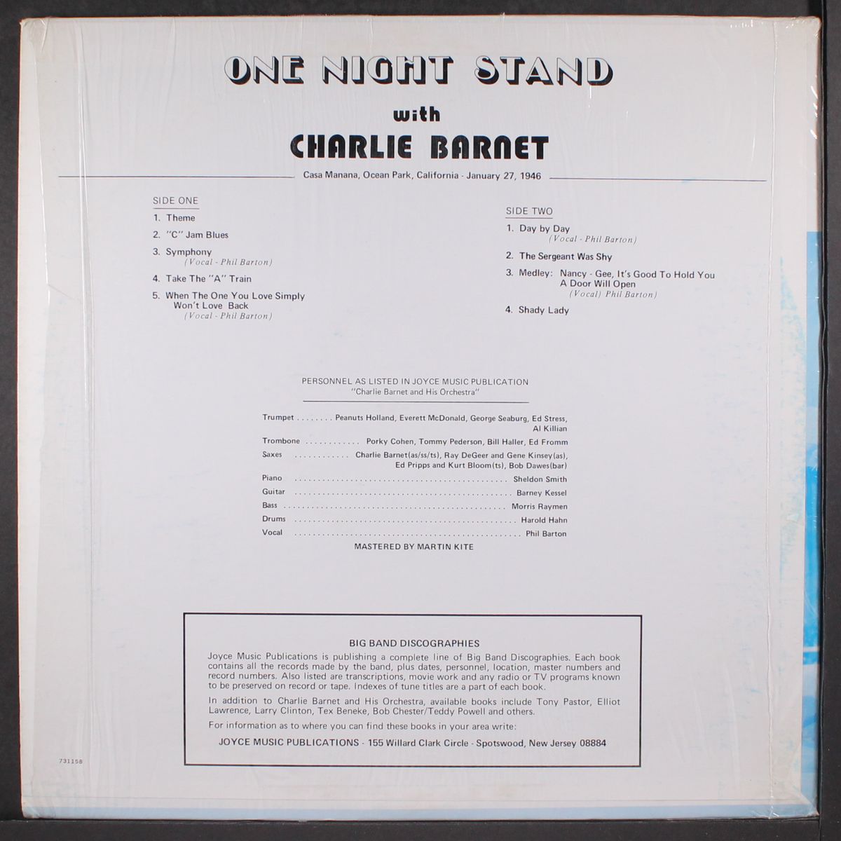 one night stand by CHARLIE BARNET