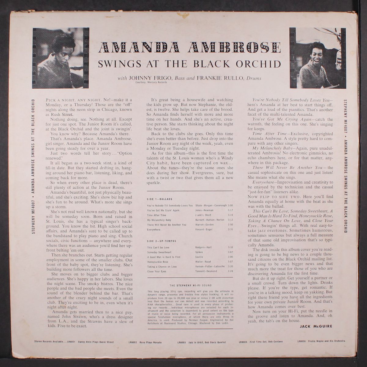 swings at the black orchid by AMANDA AMBROSE