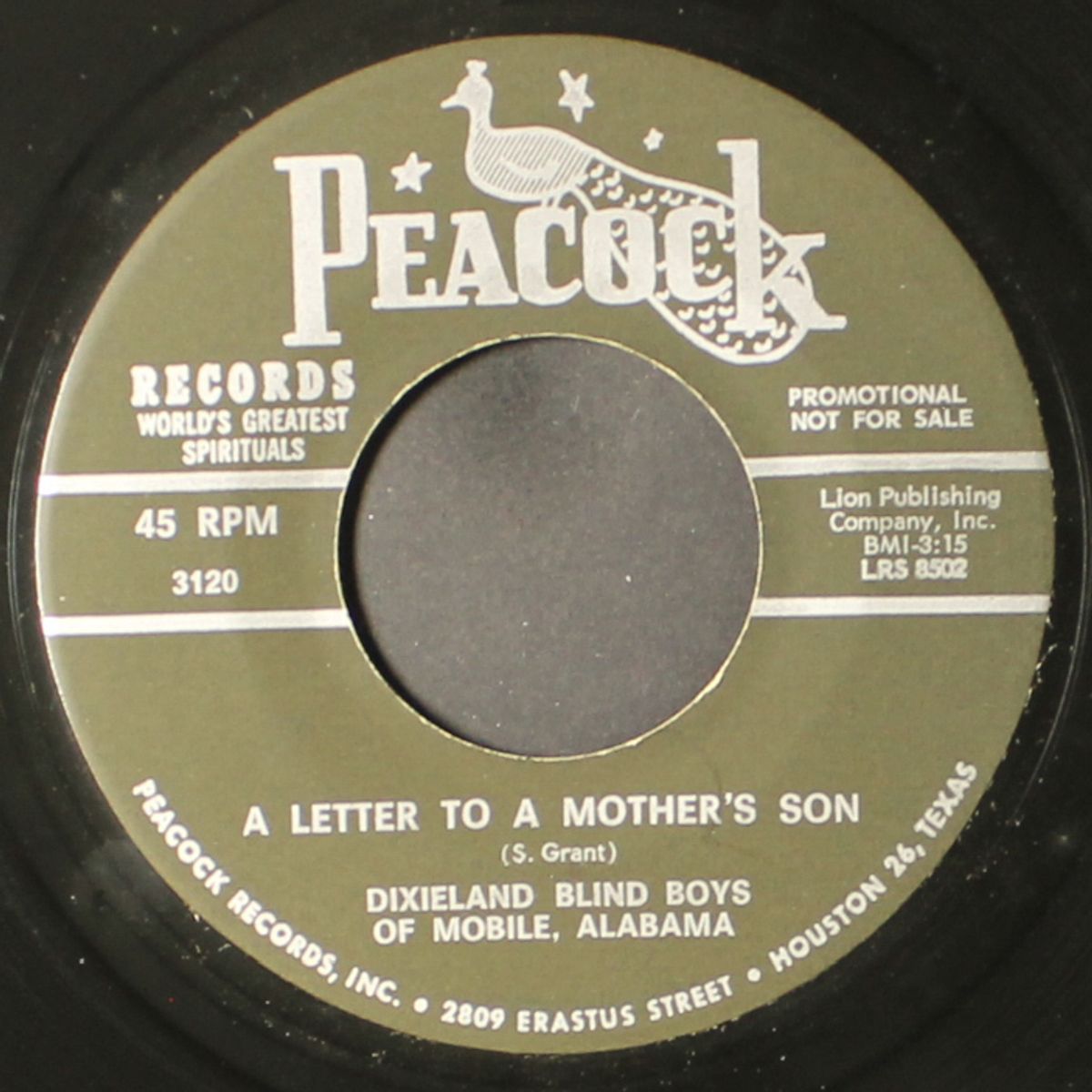 a letter to a mother's son by DIXIELAND BLIND BOYS OF MOBILE, ALABAMA