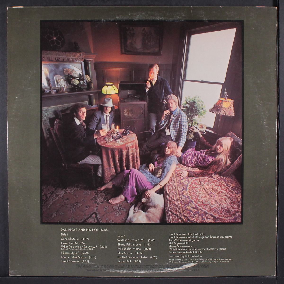 original recordings by DAN HICKS & HOT LICKS