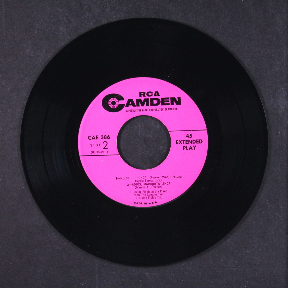 latin dance date by IRVING FIELDS TRIO