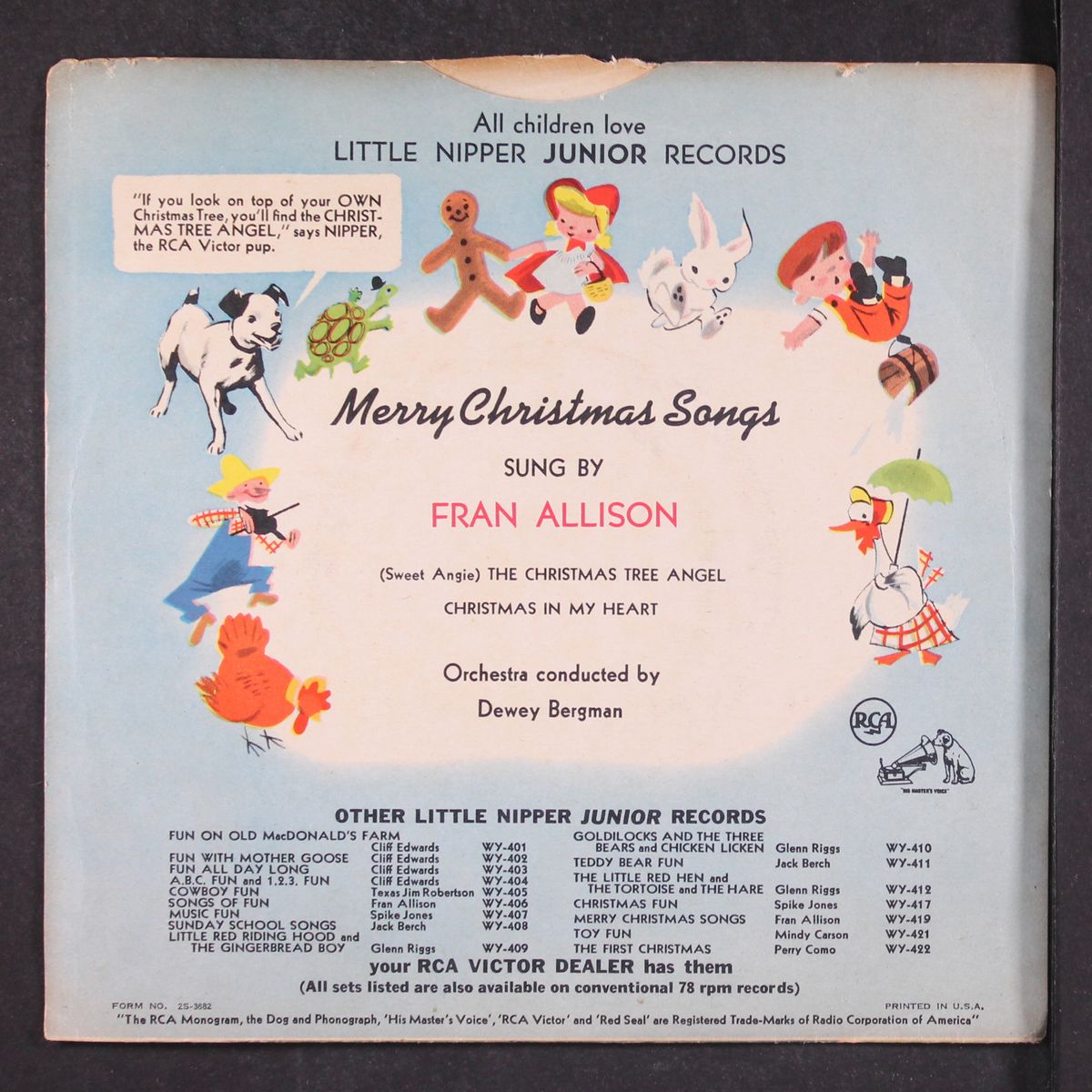 sings merry christmas songs by FRAN ALLISON