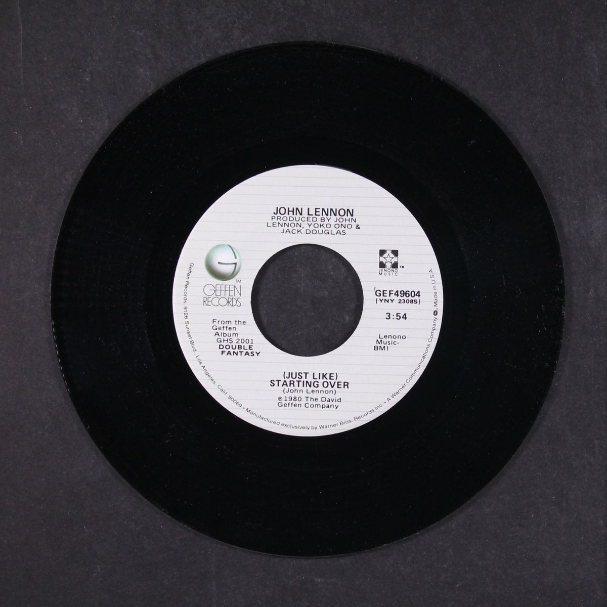 just like starting over / kiss kiss kiss by JOHN LENNON / YOKO ONO