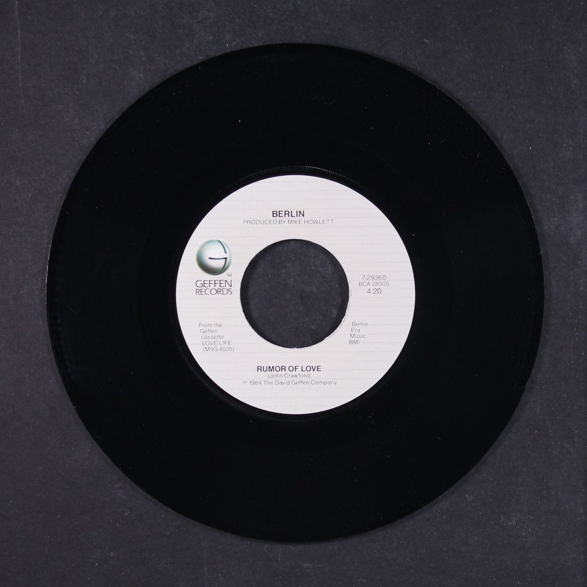 no more words / rumor of love by BERLIN