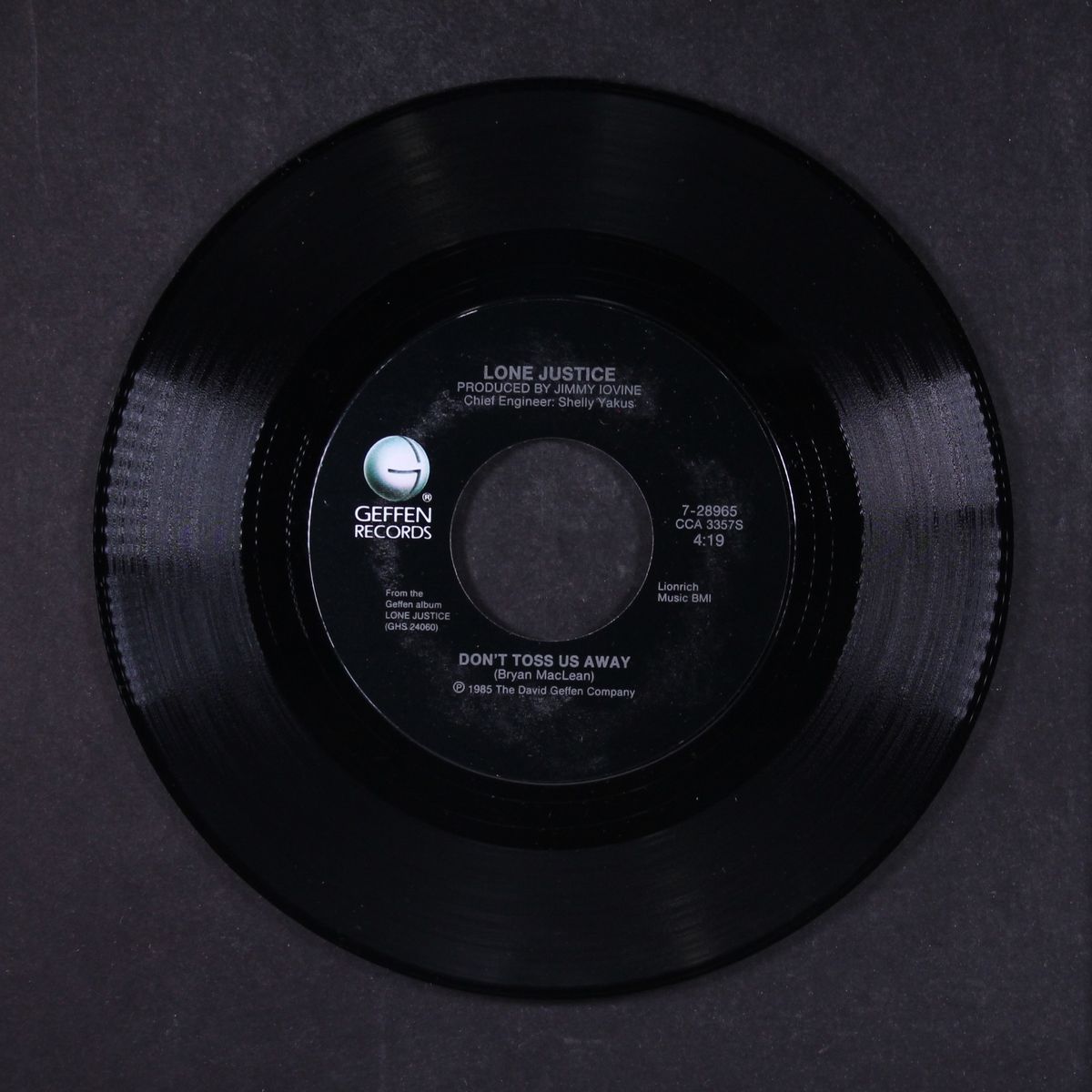sweet, sweet baby / don't toss us away by LONE JUSTICE