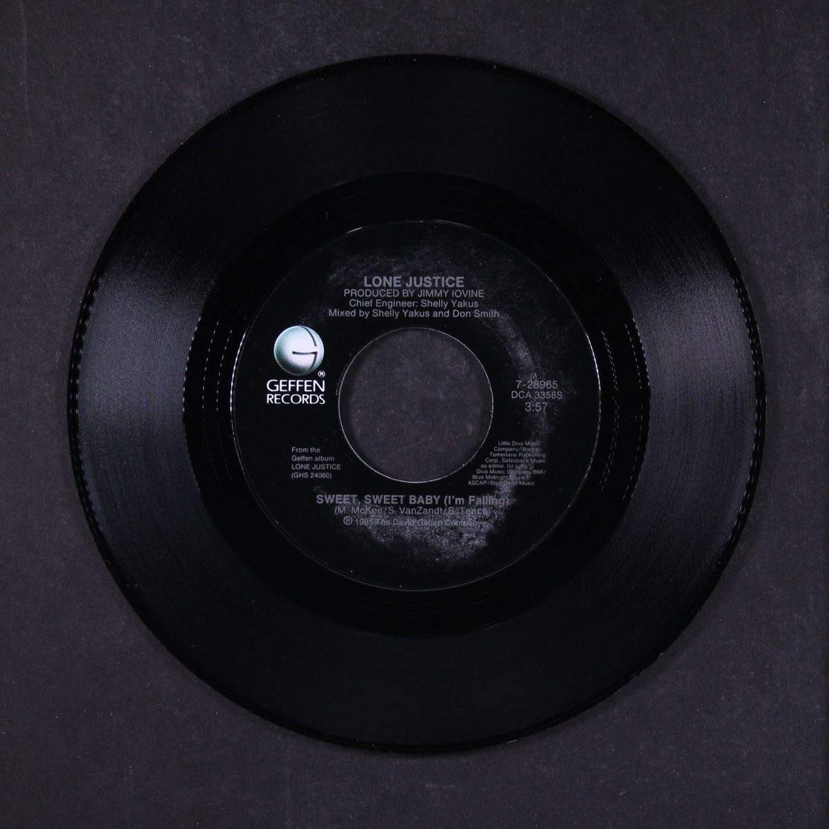 sweet, sweet baby / don't toss us away by LONE JUSTICE