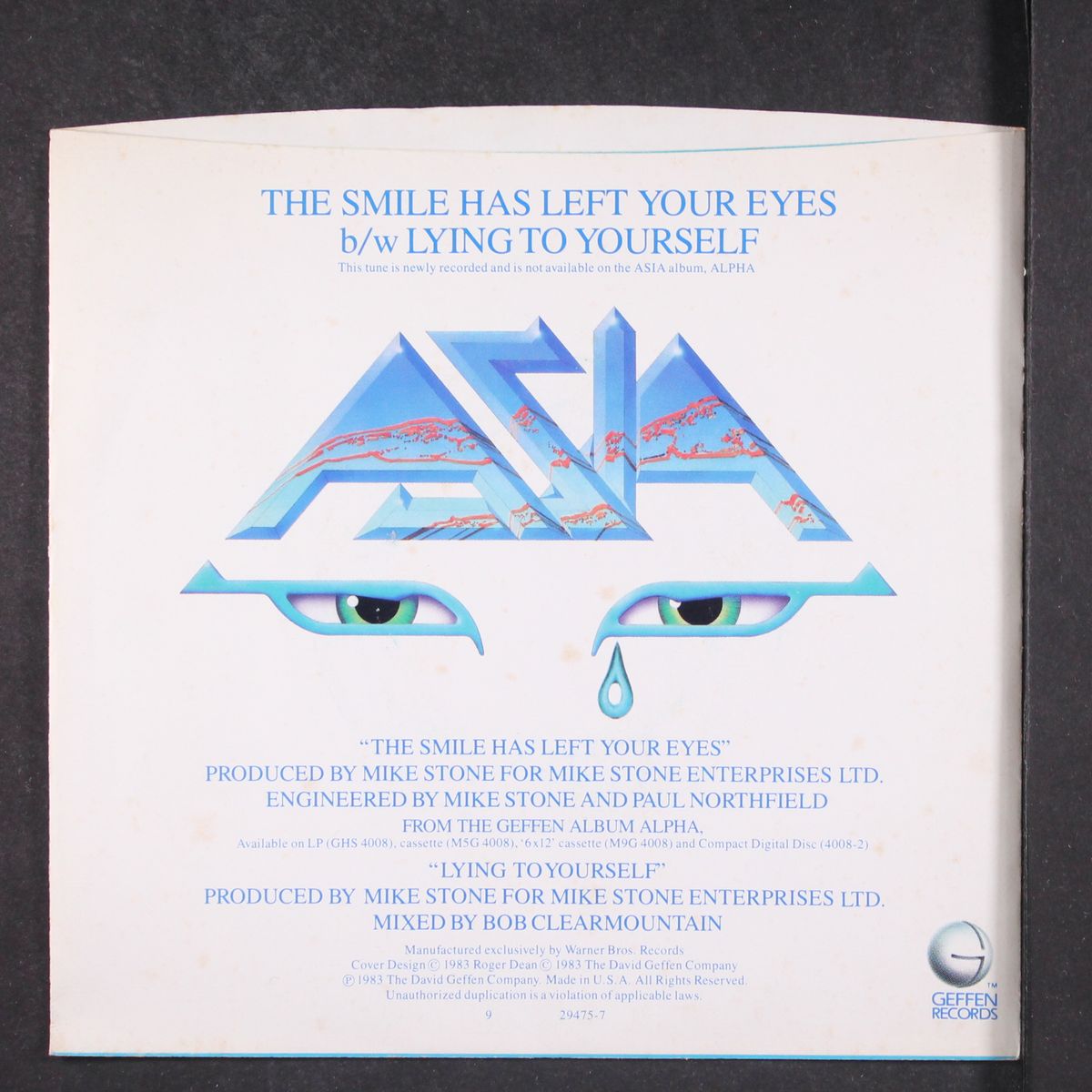 the smile has left your eyes by ASIA