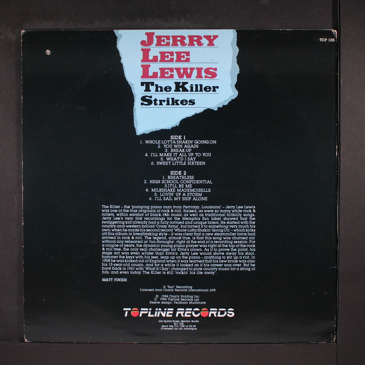 the killer strikes by JERRY LEE LEWIS