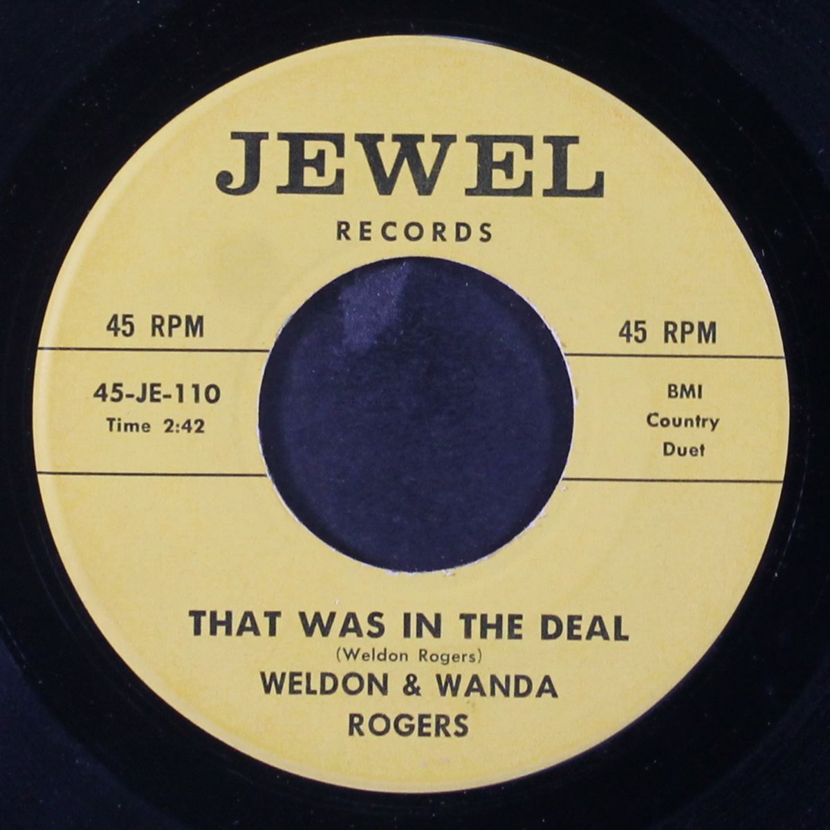 that was in the deal / bright lights by WELDON & WANDA ROGERS