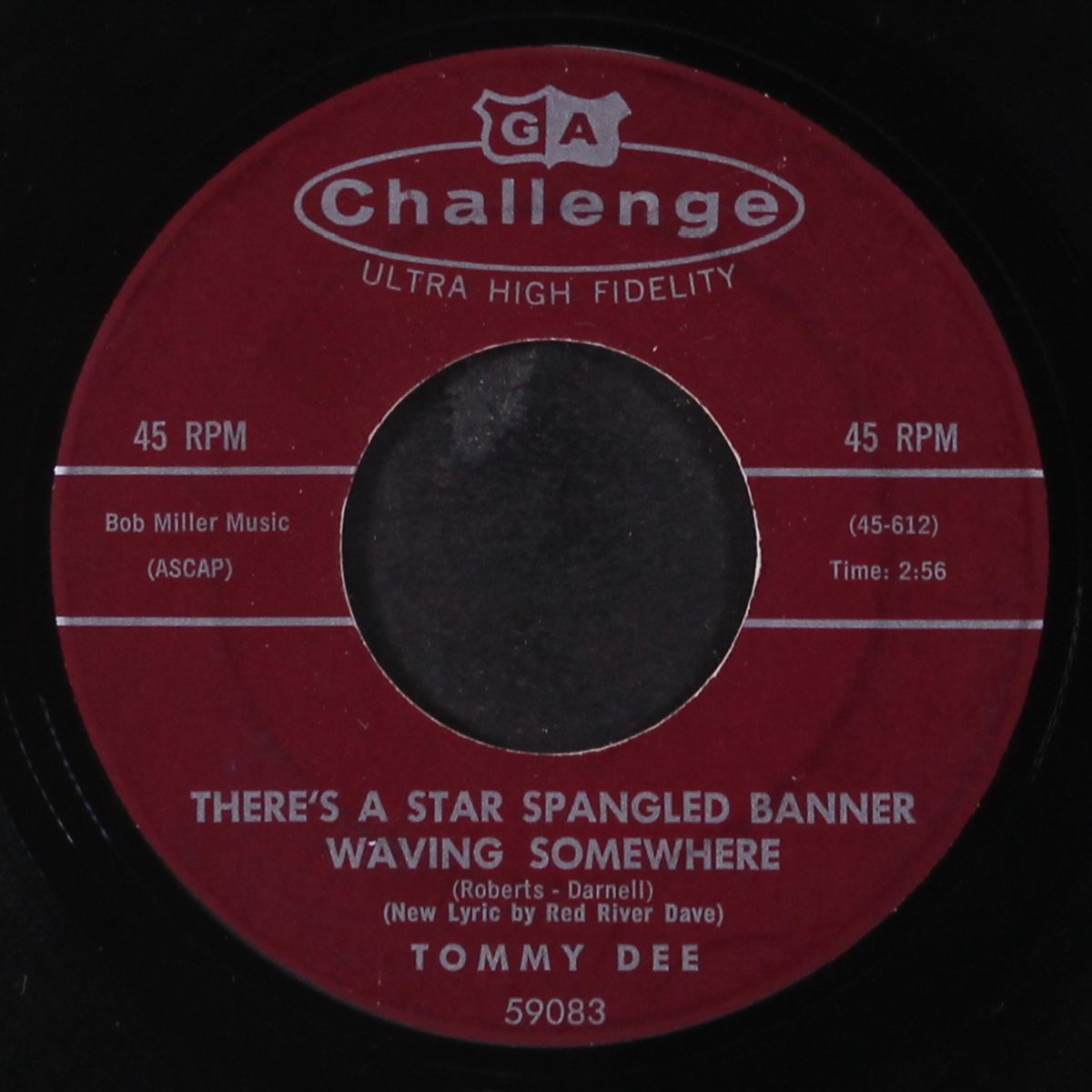 there's a star spangled banner waving somewhere by TOMMY DEE
