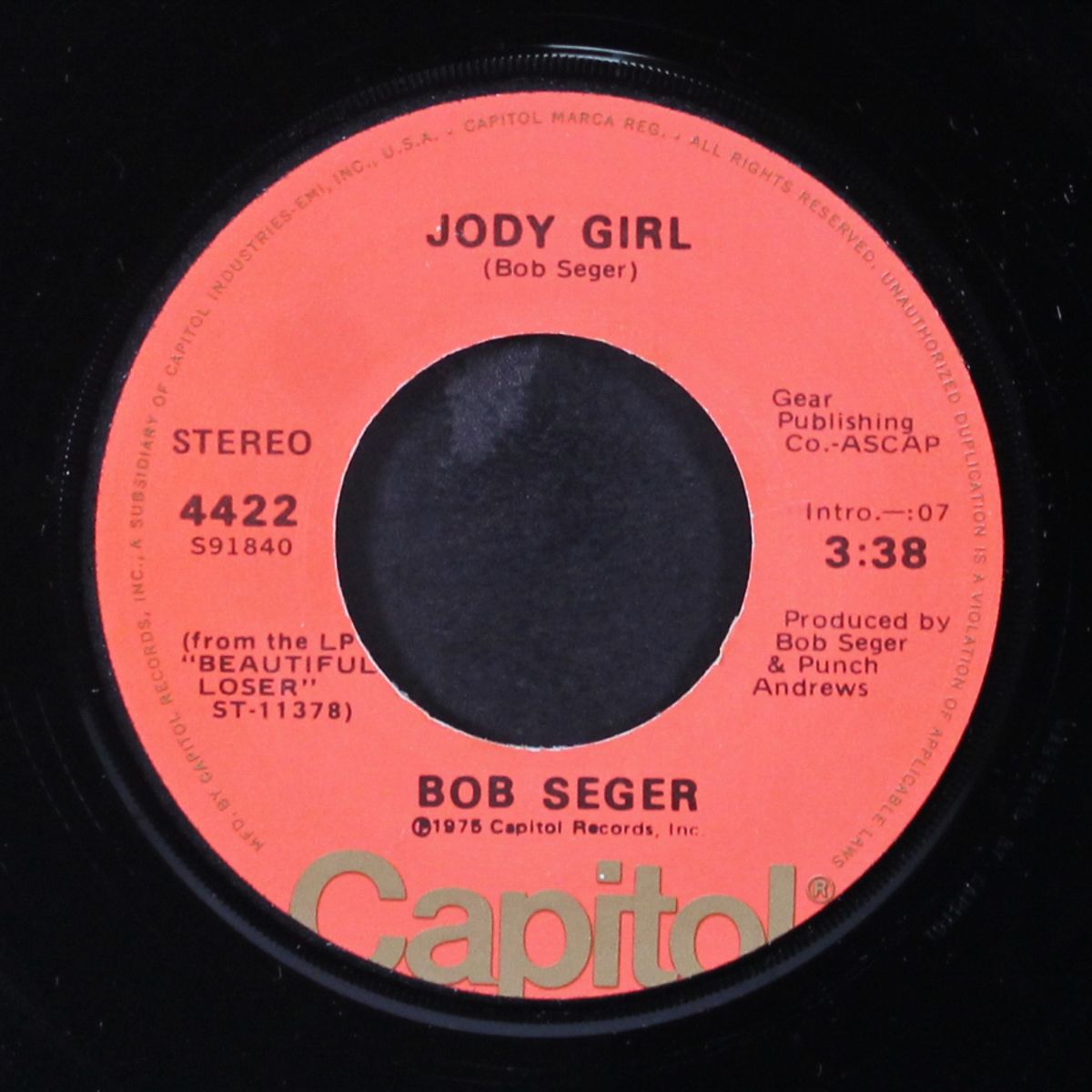 mainstreet / jody girl by BOB SEGER