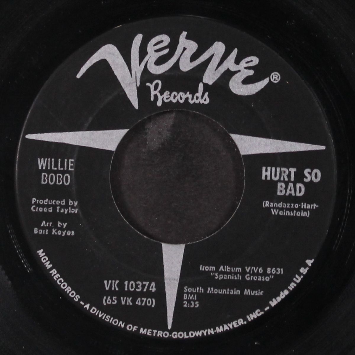 boogaloo in room 802 / hurt so bad by WILLIE BOBO
