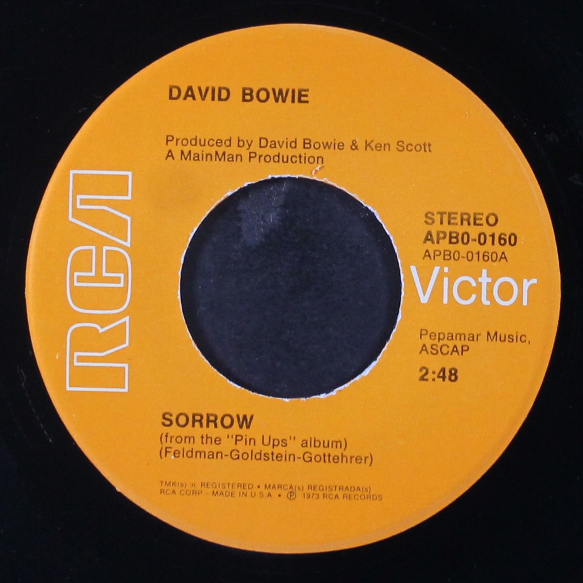 sorrow / amsterdam by DAVID BOWIE