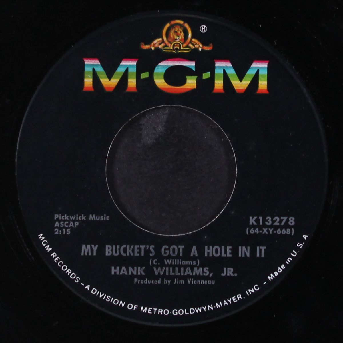 endless sleep / my bucket's got a whole in it by HANK WILLIAMS, JR.