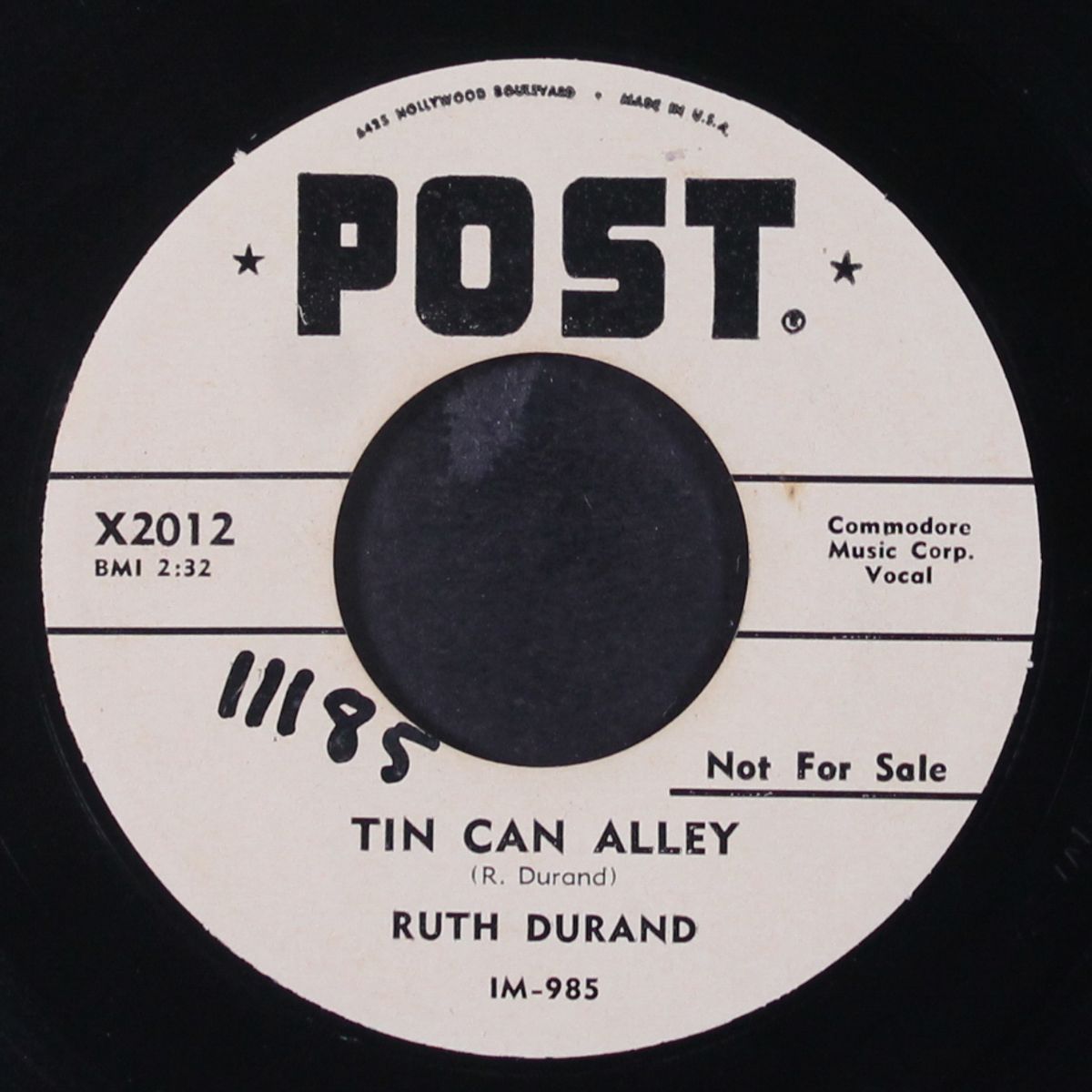 i'm wise / tin can alley by RUTH DURAND