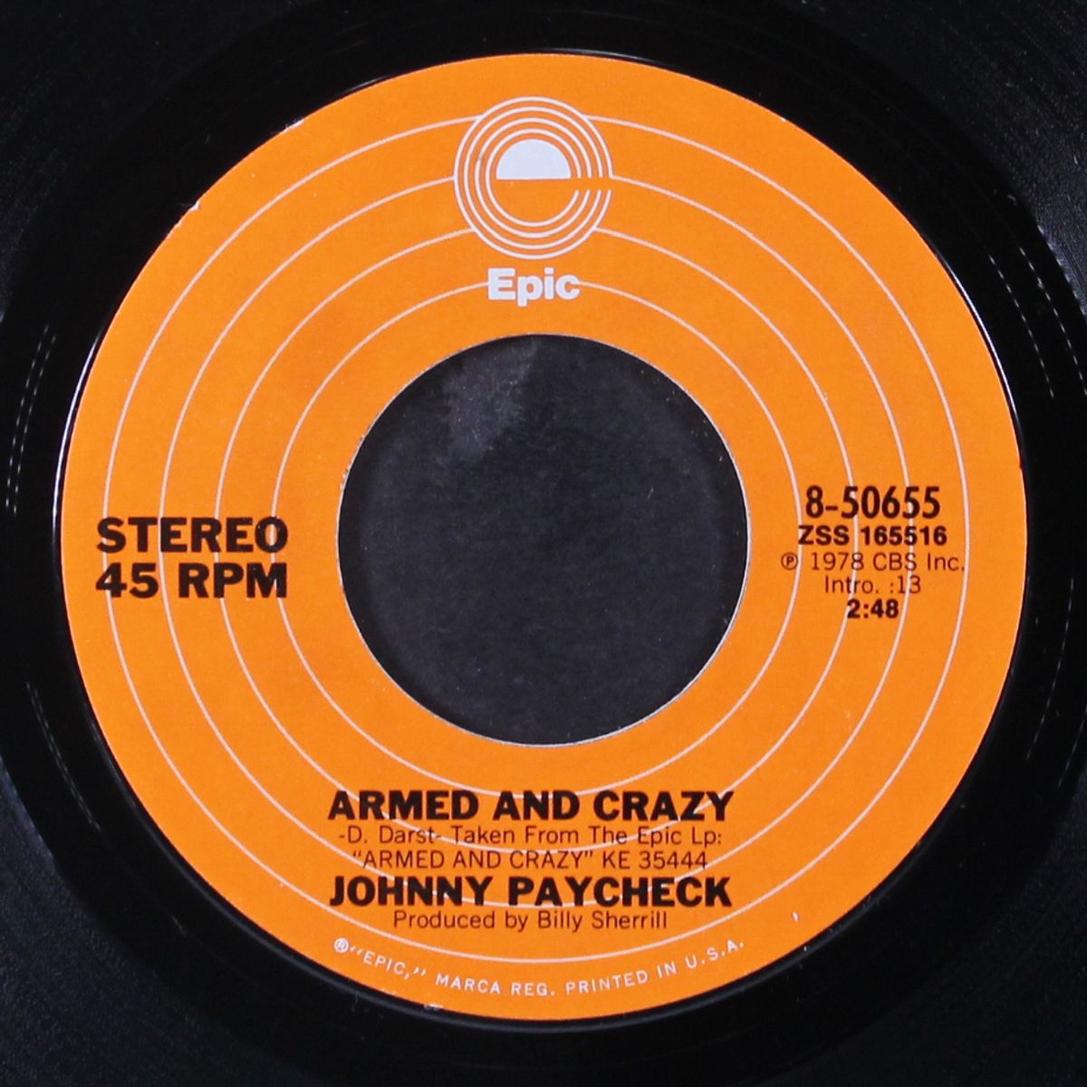 the outlaw's prayer / armed and crazy by JOHNNY PAYCHECK