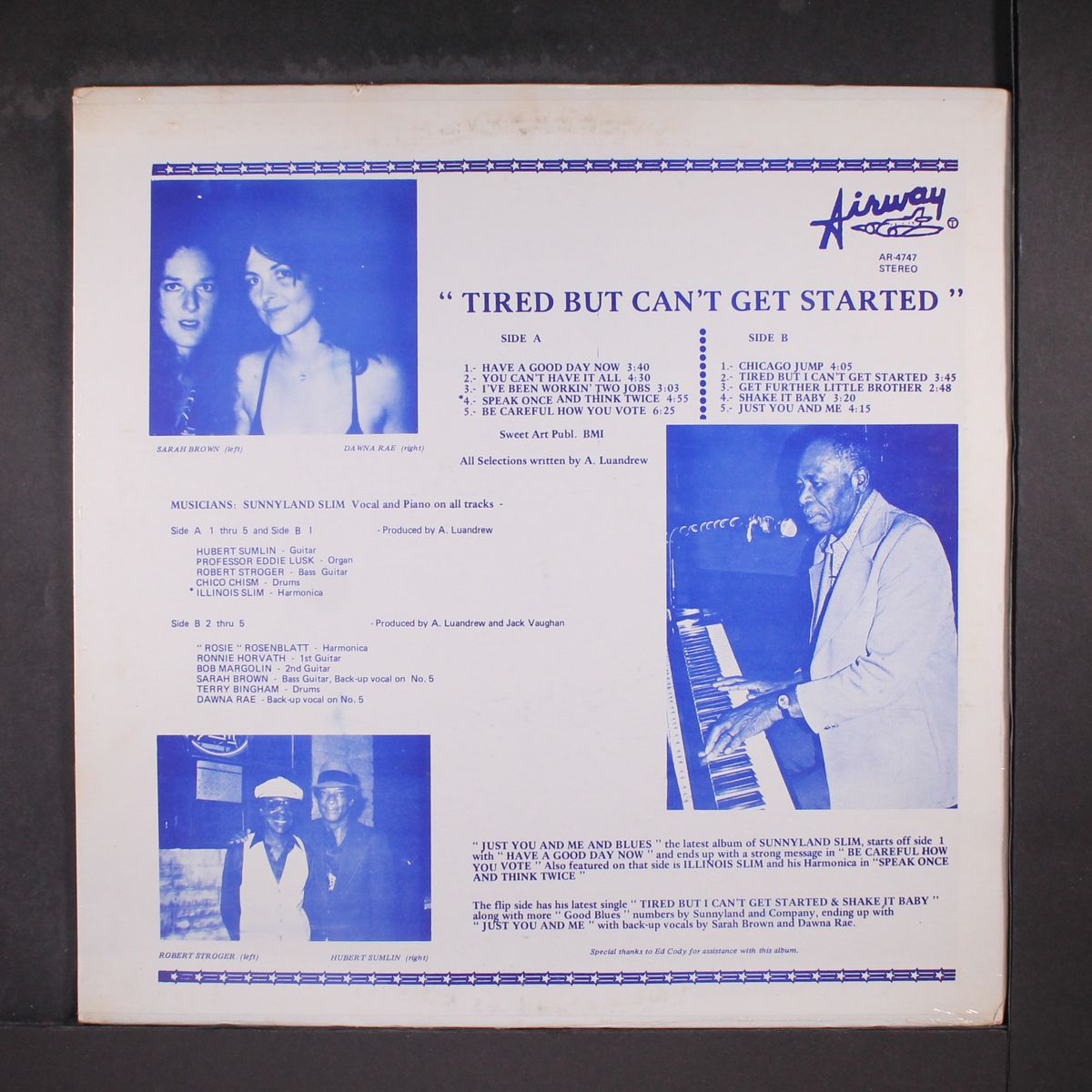 just you and me and blues by SUNNYLAND SLIM