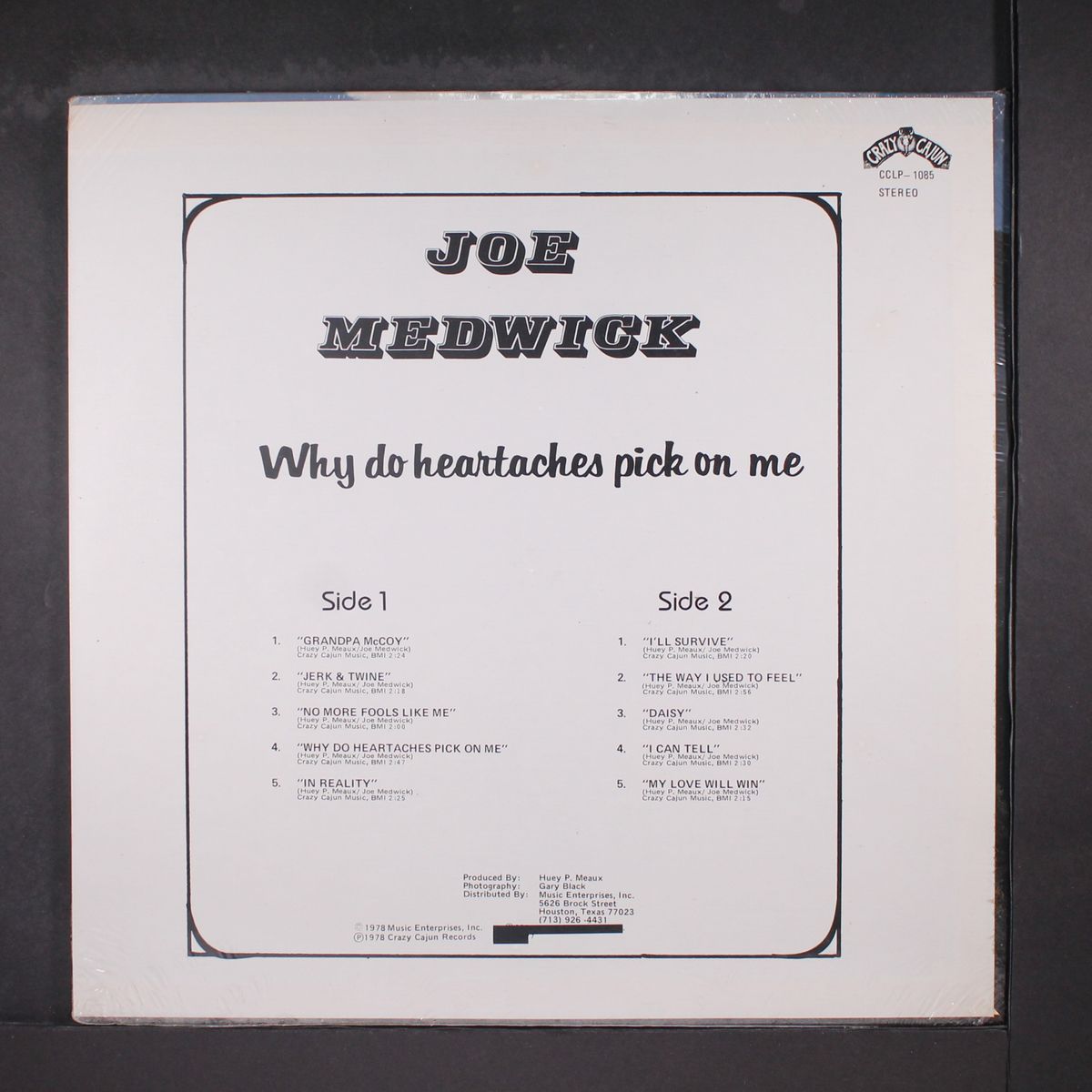 why do heartaches pick on me by JOE MEDWICK