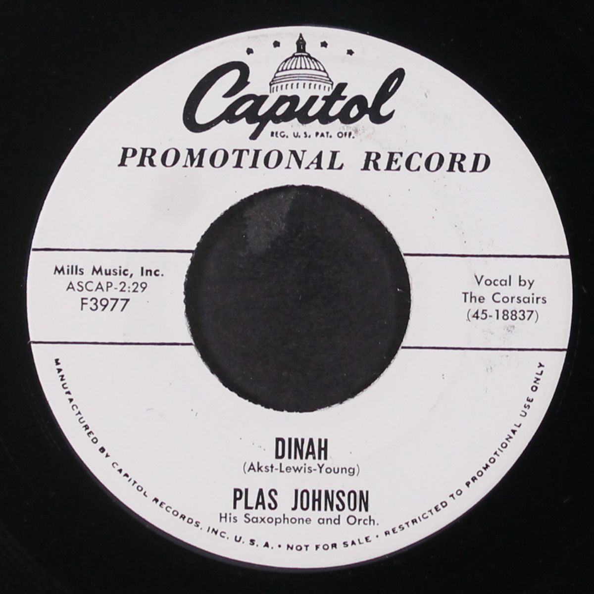 little rockin' deacon / dinah by PLAS JOHNSON