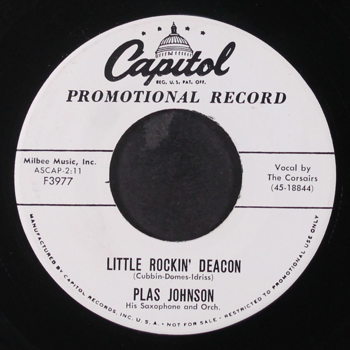 little rockin' deacon / dinah by PLAS JOHNSON
