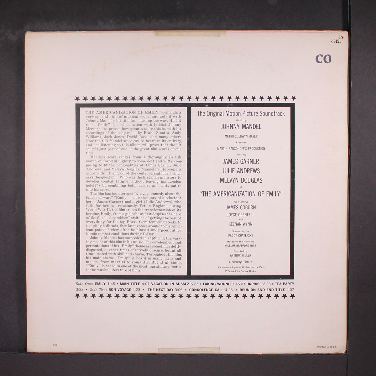 the americanization of emily by SOUNDTRACK
