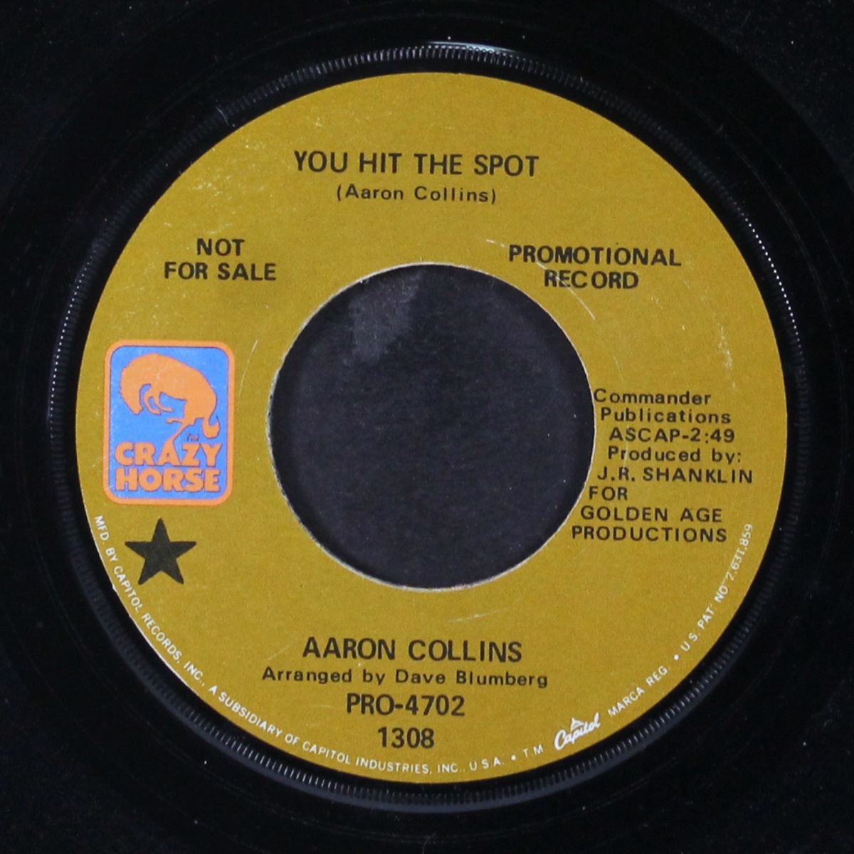 you hit the spot / if i could be where you are by AARON COLLINS