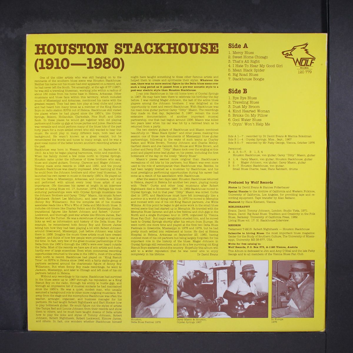 1910-1980 by HOUSTON STACKHOUSE