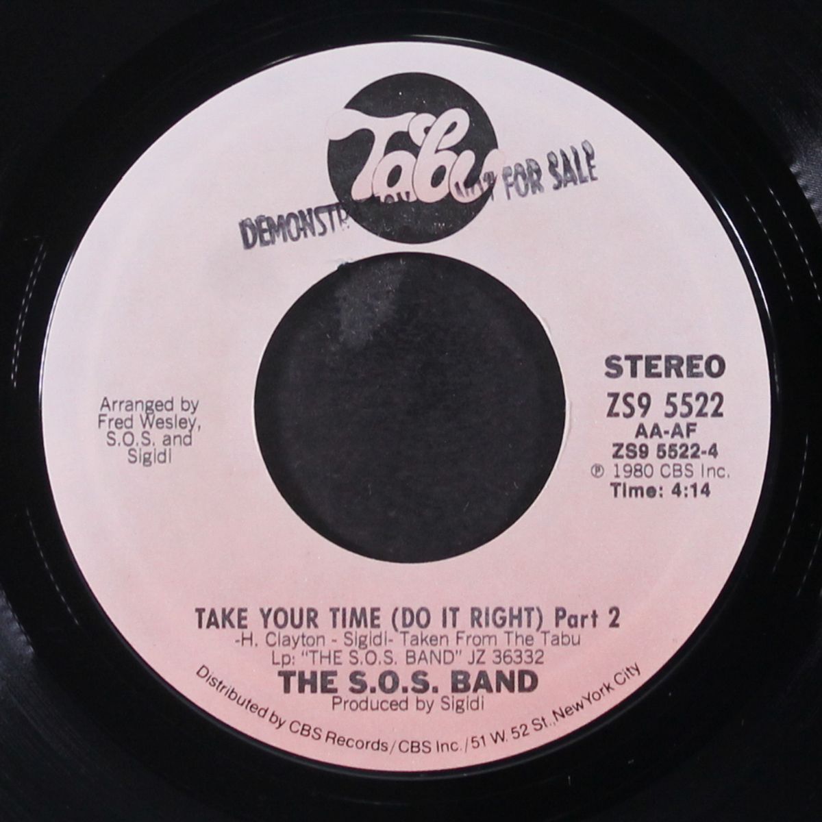 take your time (do it right) / part 2 by S.O.S. BAND