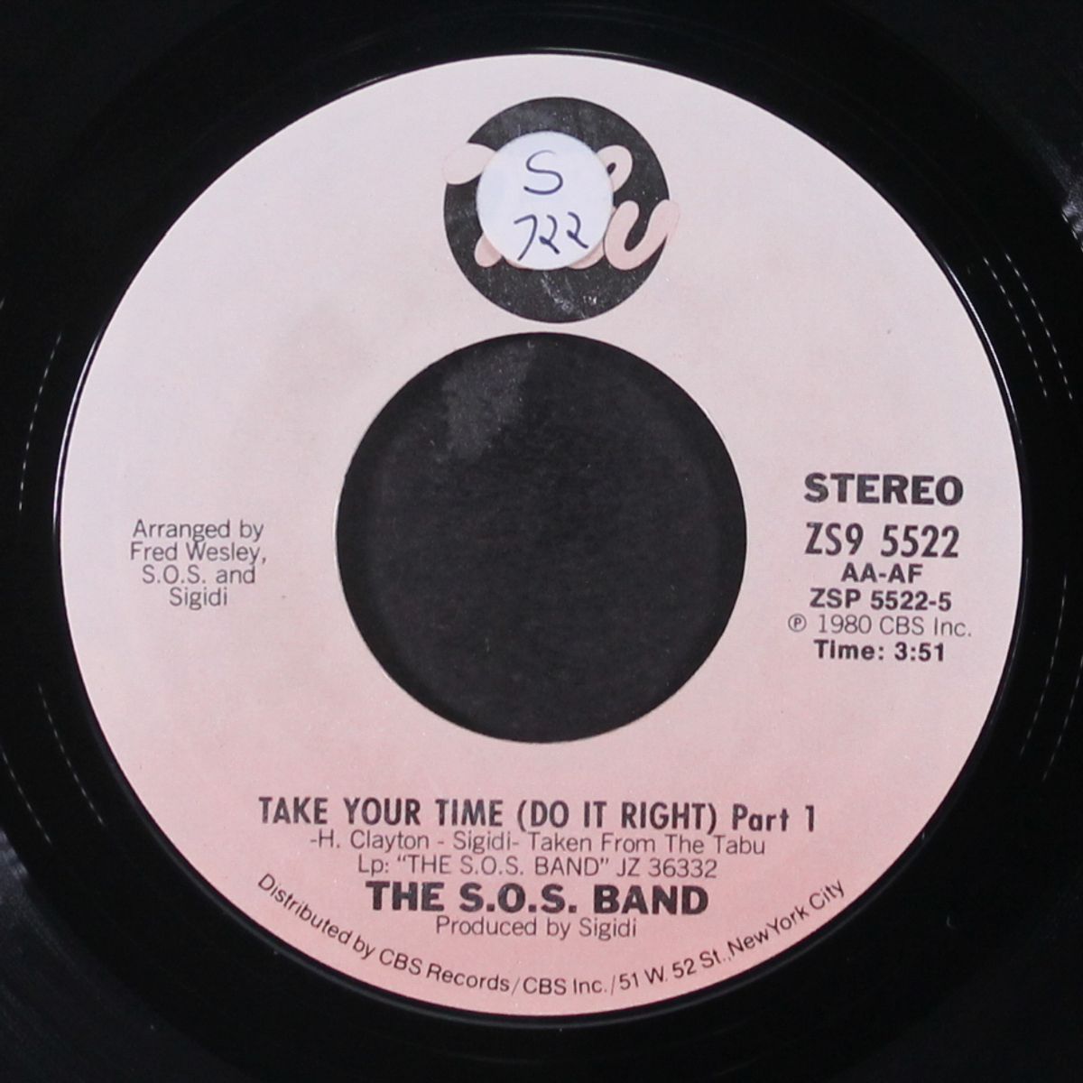take your time (do it right) / part 2 by S.O.S. BAND