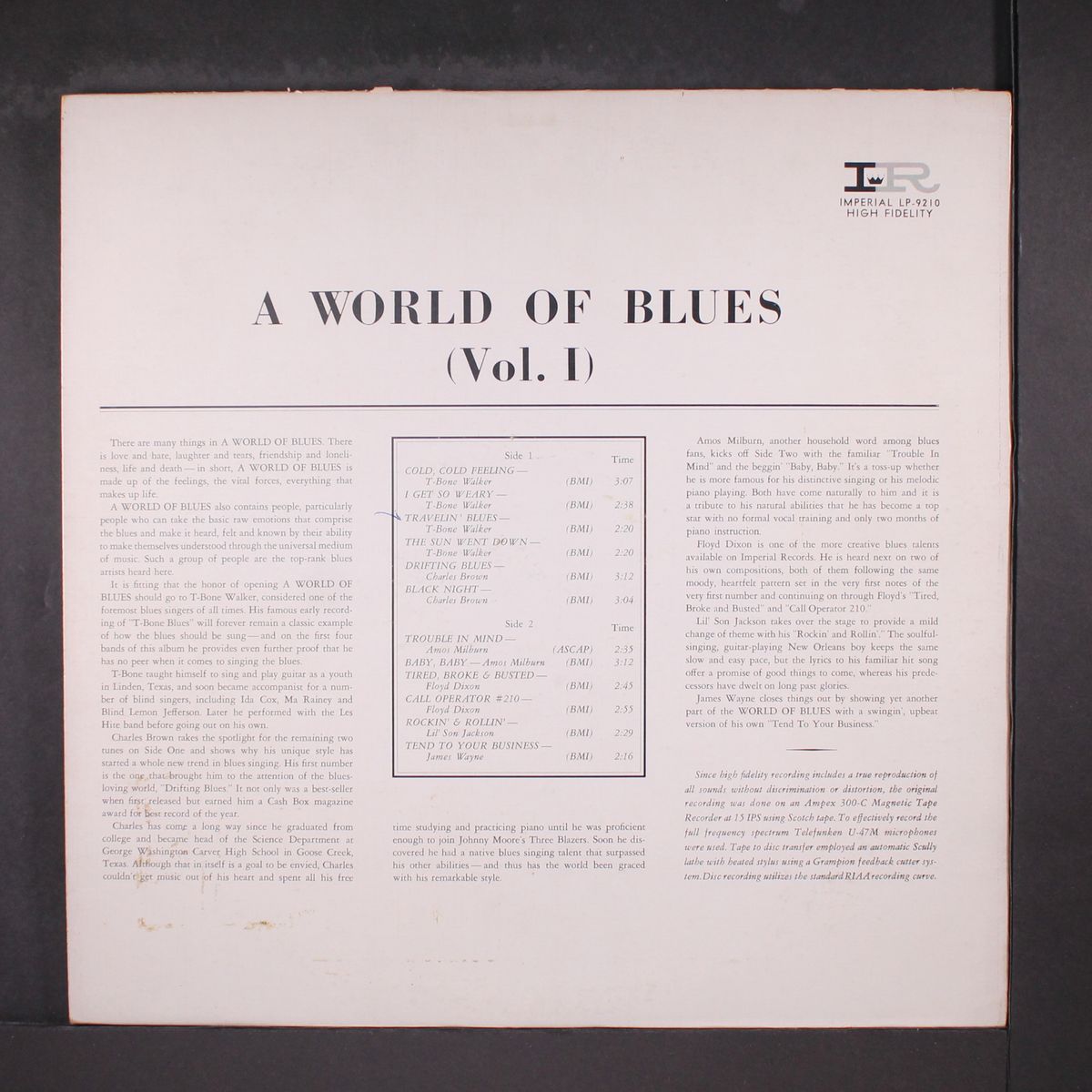 a world of blues, vol. 1 by VARIOUS