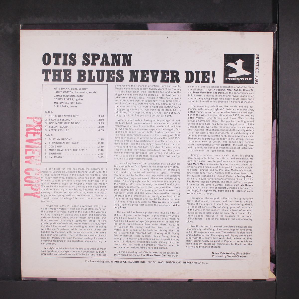 the blues never die by OTIS SPANN