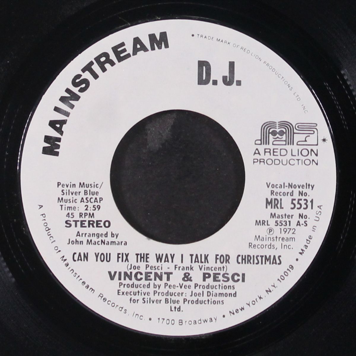 can you fix the way i talk for christmas by VINCENT & JOE PESCI