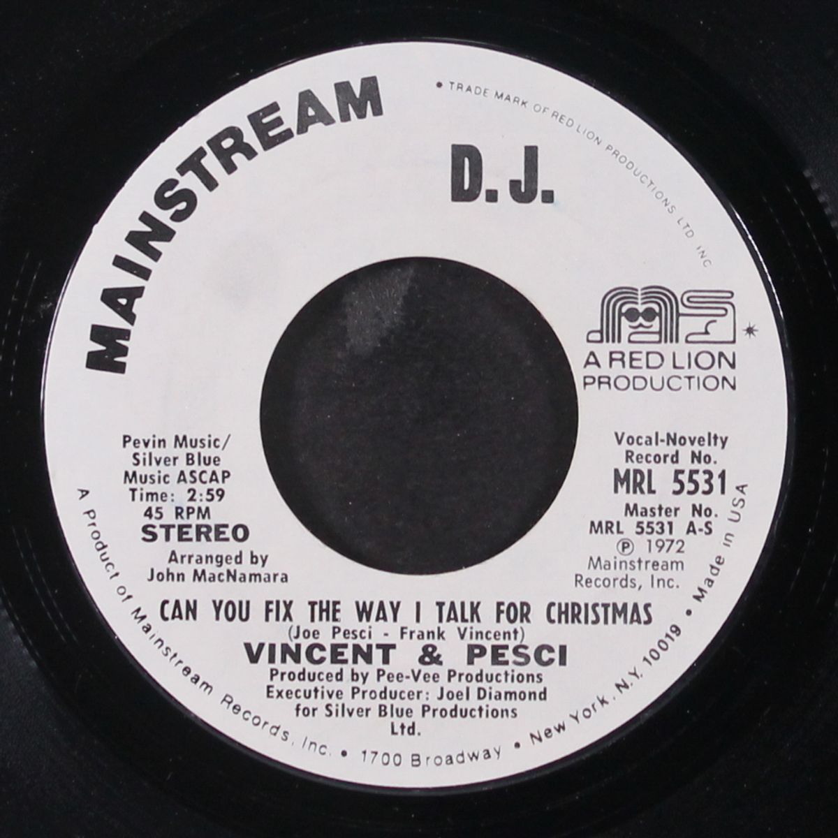 can you fix the way i talk for christmas by VINCENT & JOE PESCI