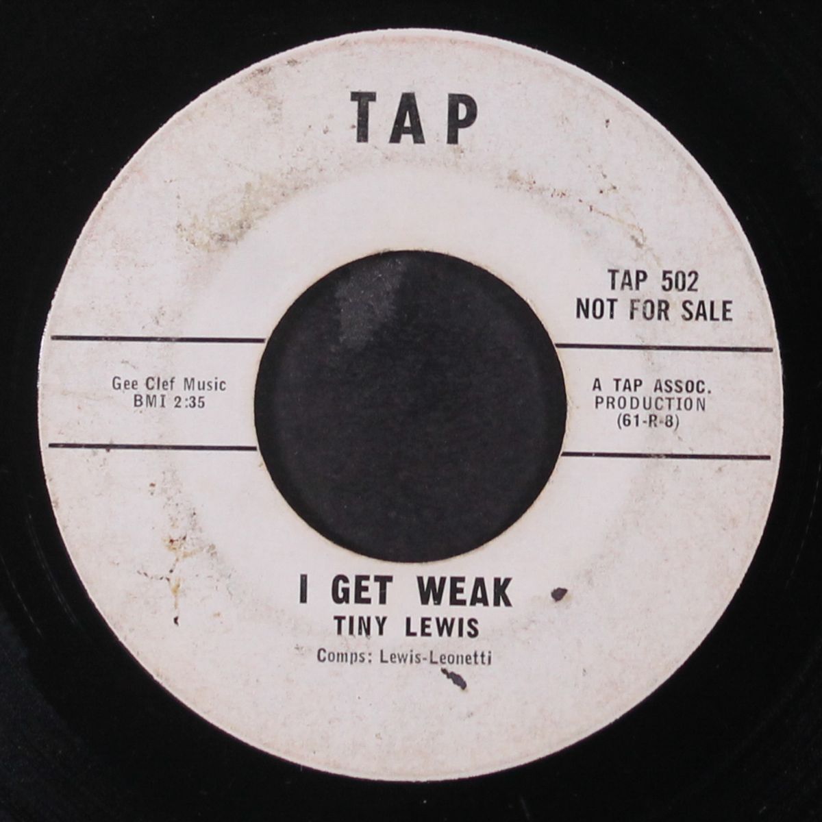 too much rockin / i get weak by TINY LEWIS