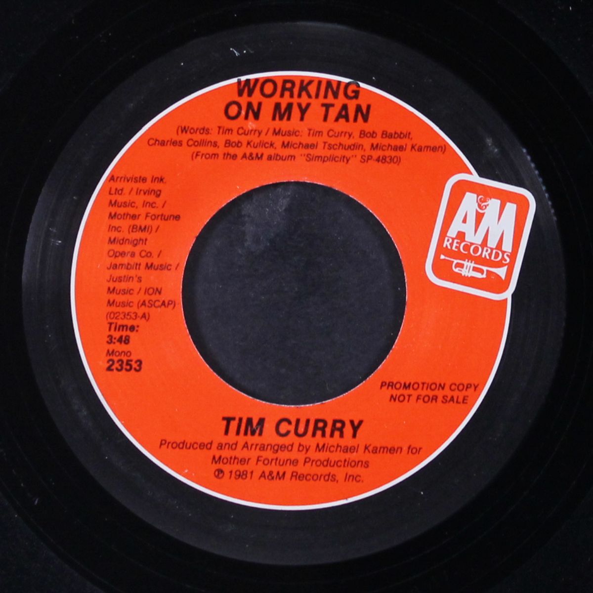 working on my tan by TIM CURRY