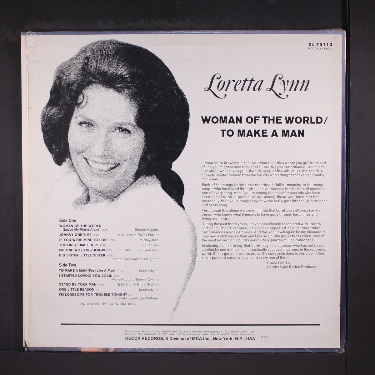 woman of the world by LORETTA LYNN
