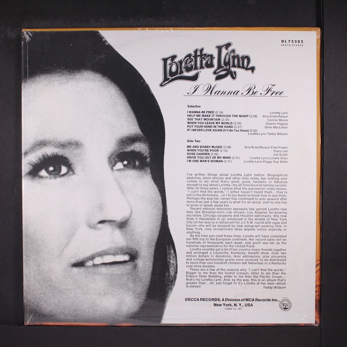 i wanna be free by LORETTA LYNN