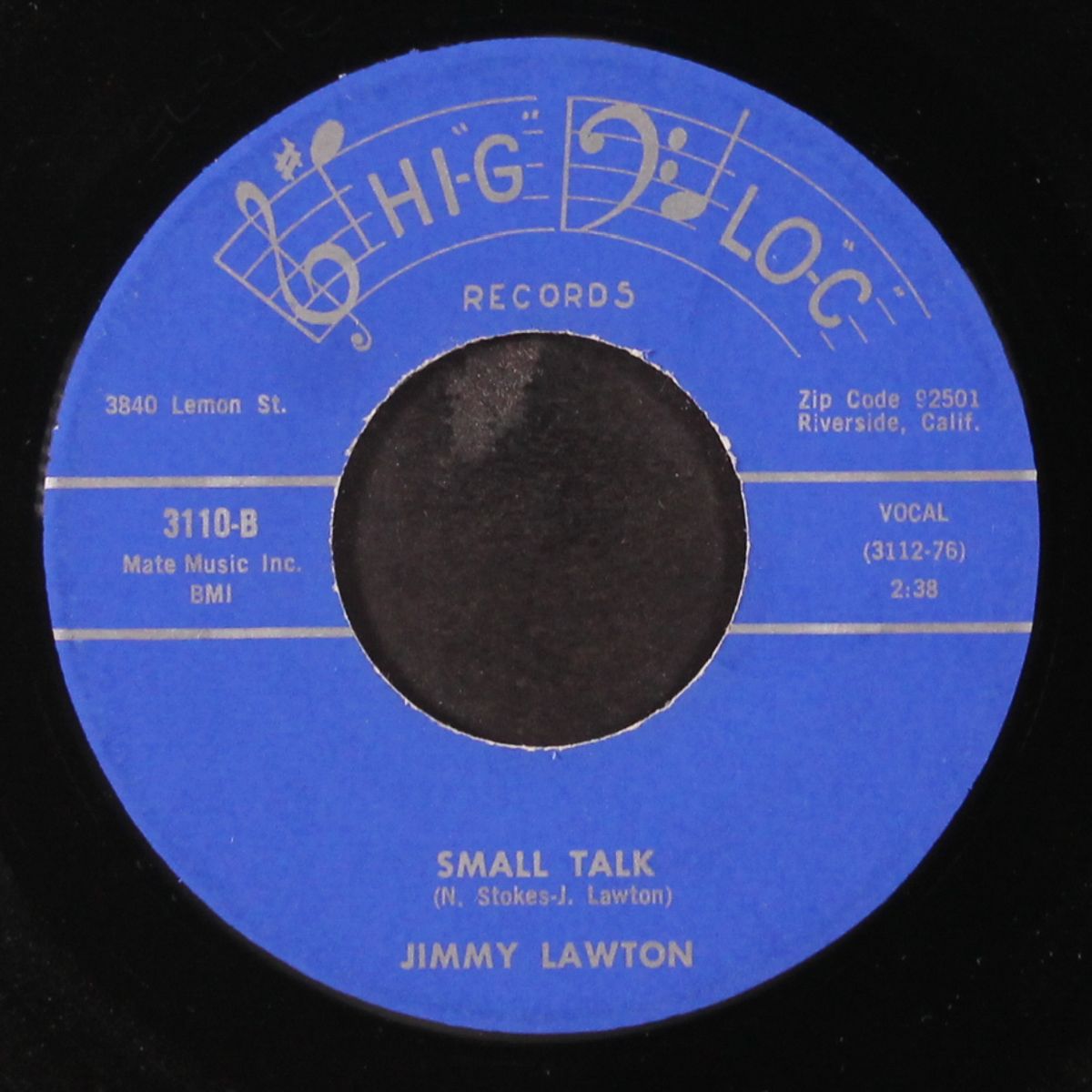 let go of my heart / small talk by JIMMY LAWTON