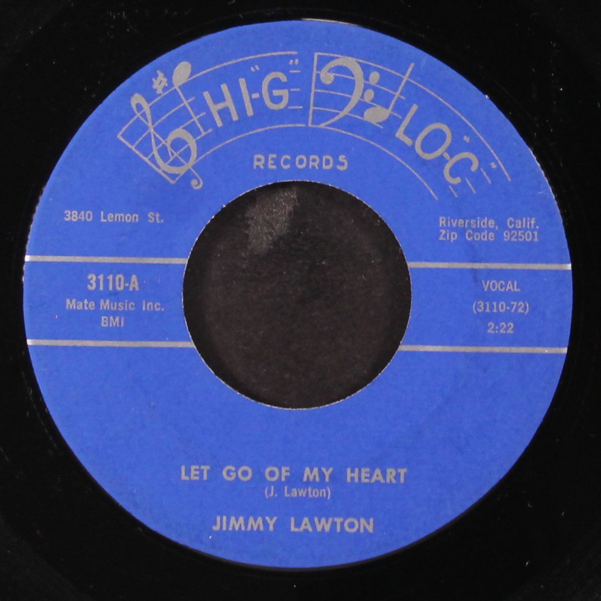 let go of my heart / small talk by JIMMY LAWTON