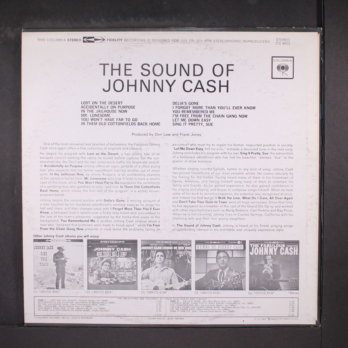 the sound of by JOHNNY CASH
