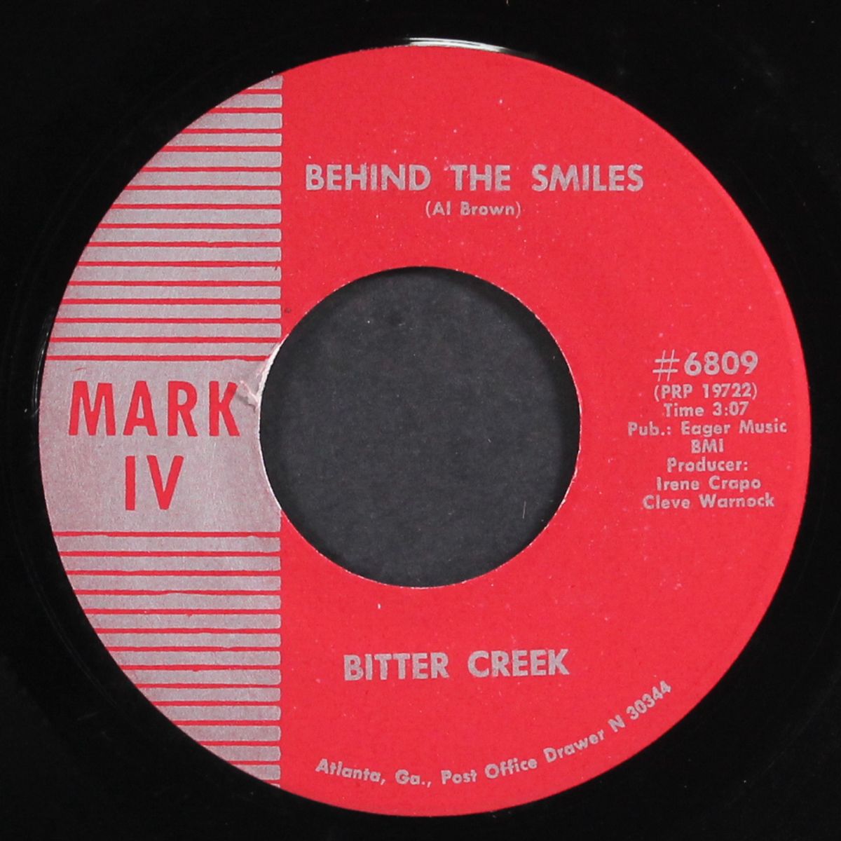 plastic thunder / behind the smiles by BITTER CREEK