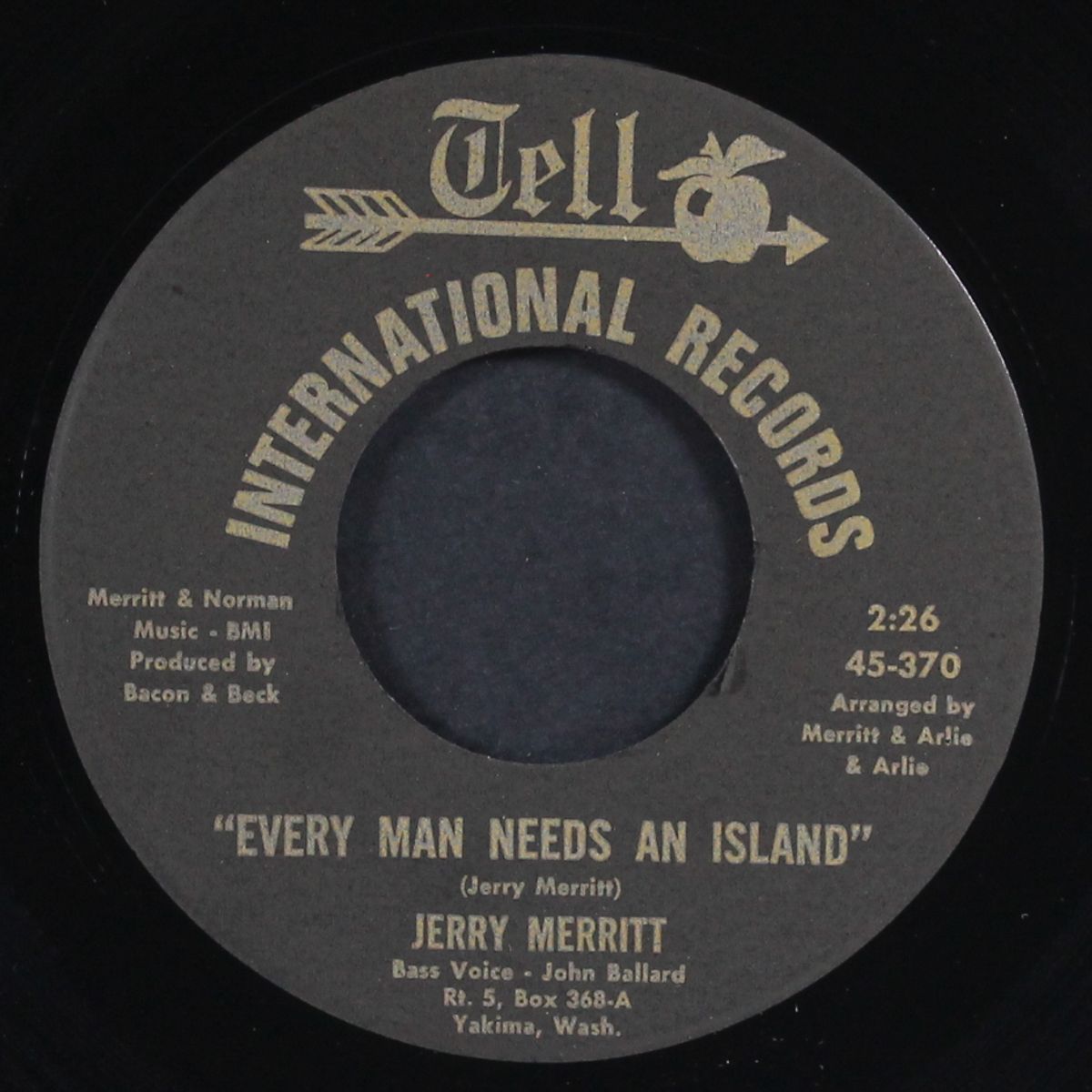 buffalo grass / every man needs an island by JERRY MERRITT